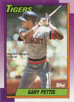 #512 Gary Pettis - Texas Rangers - 1990 O-Pee-Chee Baseball