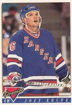 #512 Joey Kocur - New York Rangers - 1993-94 Topps Premier Hockey