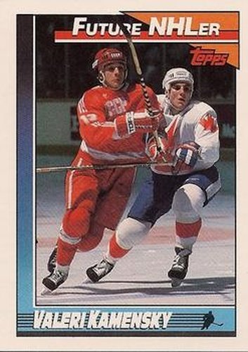 #513 Valeri Kamensky - Quebec Nordiques - 1991-92 Topps Hockey