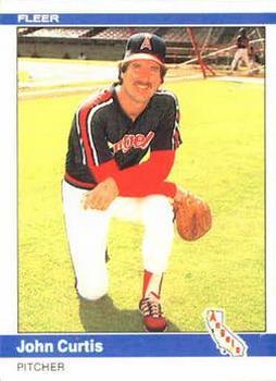 #513 John Curtis - California Angels - 1984 Fleer Baseball