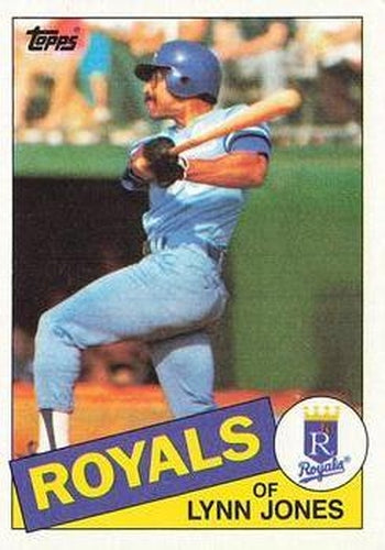 #513 Lynn Jones - Kansas City Royals - 1985 Topps Baseball