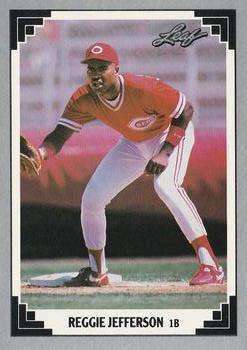#514 Reggie Jefferson - Cincinnati Reds - 1991 Leaf Baseball