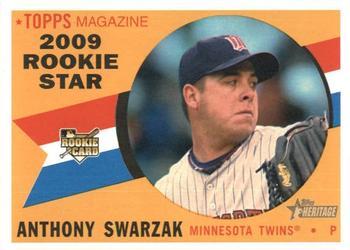 #514 Anthony Swarzak - Minnesota Twins - 2009 Topps Heritage Baseball
