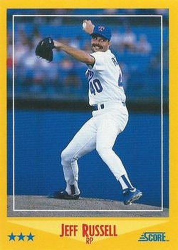 #514 Jeff Russell - Texas Rangers - 1988 Score Baseball
