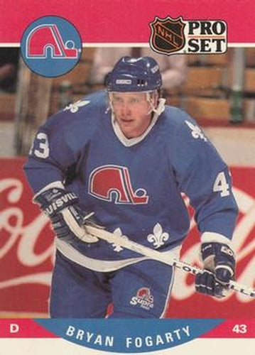 #515 Bryan Fogarty - Quebec Nordiques - 1990-91 Pro Set Hockey