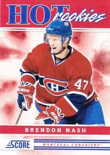 #515 Brendon Nash - Montreal Canadiens - 2011-12 Score Hockey
