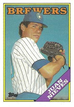 #515 Juan Nieves - Milwaukee Brewers - 1988 Topps Baseball