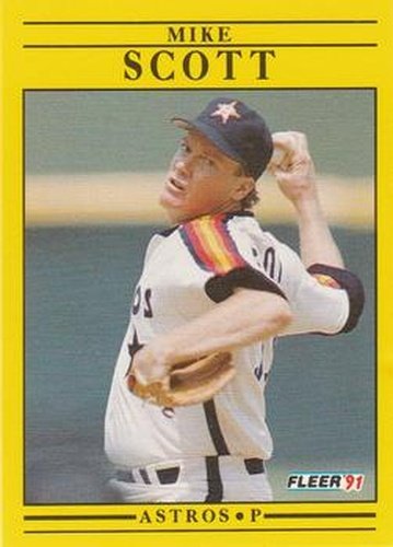 #515 Mike Scott - Houston Astros - 1991 Fleer Baseball