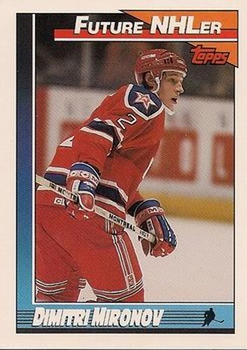 #515 Dmitri Mironov - Toronto Maple Leafs - 1991-92 Topps Hockey