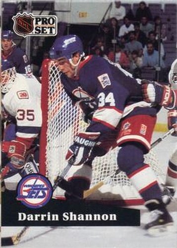 #515 Darrin Shannon - 1991-92 Pro Set Hockey