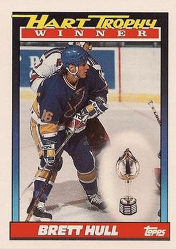 #516 Brett Hull - St. Louis Blues - 1991-92 Topps Hockey