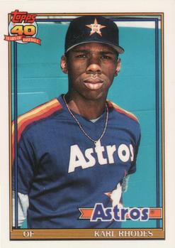 #516 Tuffy Rhodes - Houston Astros - 1991 O-Pee-Chee Baseball