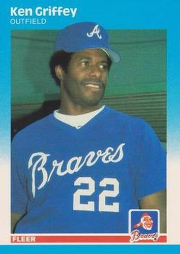 #516 Ken Griffey - Atlanta Braves - 1987 Fleer Baseball
