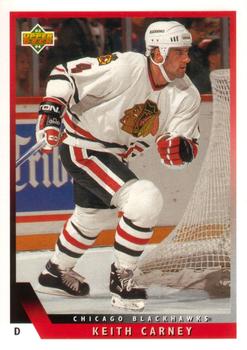 #516 Keith Carney - Chicago Blackhawks - 1993-94 Upper Deck Hockey