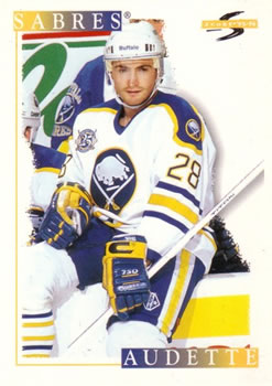 #101 Donald Audette - Buffalo Sabres - 1995-96 Score Hockey