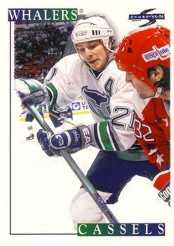 #136 Andrew Cassels - Hartford Whalers - 1995-96 Score Hockey