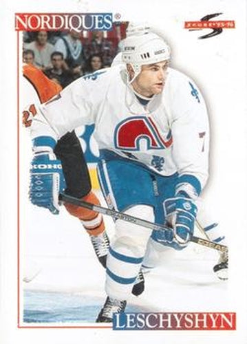 #153 Curtis Leschyshyn - Quebec Nordiques - 1995-96 Score Hockey