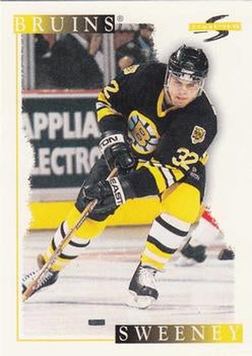 #163 Don Sweeney - Boston Bruins - 1995-96 Score Hockey
