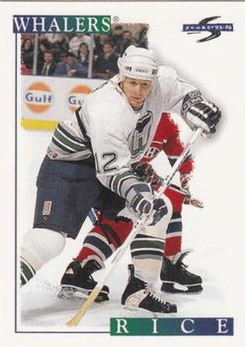 #167 Steven Rice - Hartford Whalers - 1995-96 Score Hockey