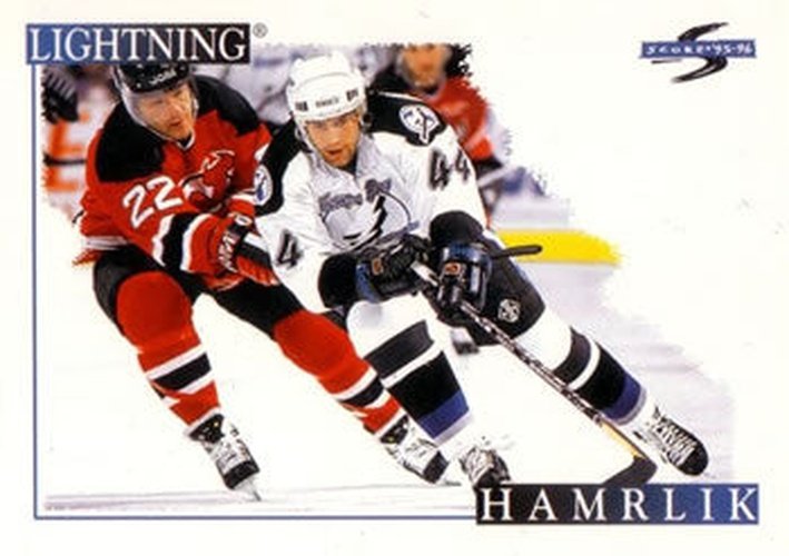 #185 Roman Hamrlik - Tampa Bay Lightning - 1995-96 Score Hockey
