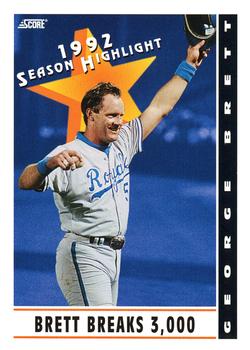 #517 George Brett - Kansas City Royals - 1993 Score Baseball