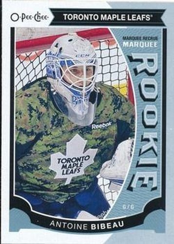 #517 Antoine Bibeau - Toronto Maple Leafs - 2015-16 O-Pee-Chee Hockey