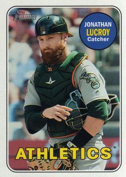 #517 Jonathan Lucroy - Oakland Athletics - 2018 Topps Heritage Baseball