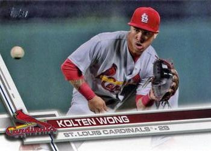 #517 Kolten Wong - St. Louis Cardinals - 2017 Topps Baseball