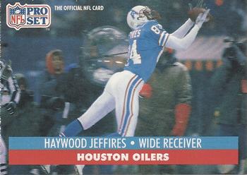 517 Haywood Jeffires - Houston Oilers - 1991 Pro Set Football – Isolated  Cards