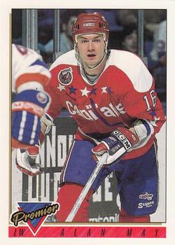 #518 Alan May - Washington Capitals - 1993-94 Topps Premier Hockey