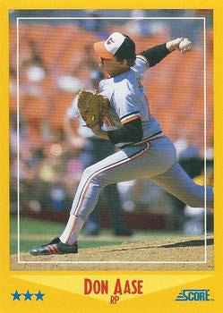 #518 Don Aase - Baltimore Orioles - 1988 Score Baseball
