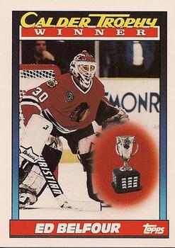#518 Ed Belfour - Chicago Blackhawks - 1991-92 Topps Hockey