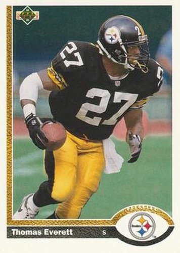 #518 Thomas Everett - Pittsburgh Steelers - 1991 Upper Deck Football