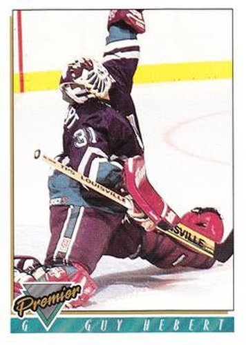 #519 Guy Hebert - Anaheim Mighty Ducks - 1993-94 Topps Premier Hockey