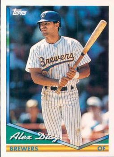 #519 Alex Diaz - Milwaukee Brewers - 1994 Topps Baseball