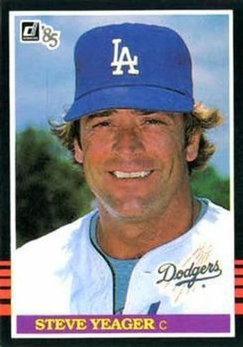 #519 Steve Yeager - Los Angeles Dodgers - 1985 Donruss Baseball