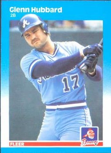 519 Glenn Hubbard - Atlanta Braves - 1987 Fleer Baseball