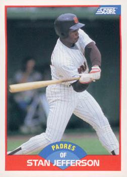 #519 Stan Jefferson - San Diego Padres - 1989 Score Baseball