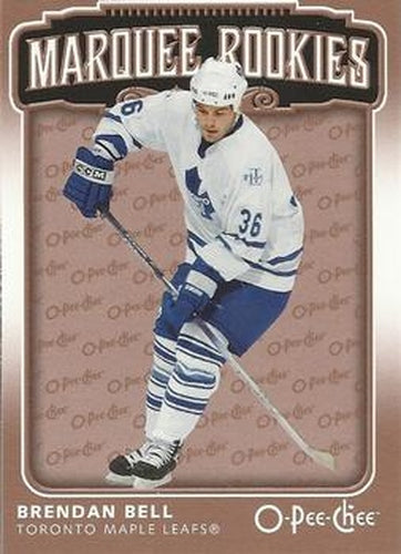#519 Brendan Bell - Toronto Maple Leafs - 2006-07 O-Pee-Chee Hockey