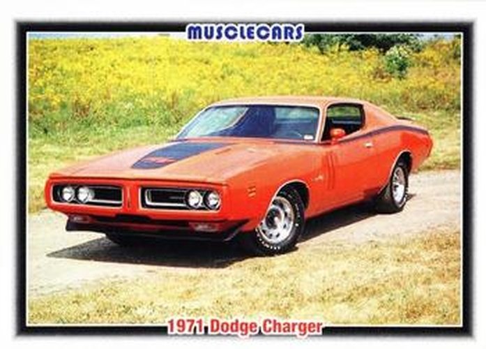 #51 1971 Dodge Charger - 1992 Collect-A-Card Muscle Cars