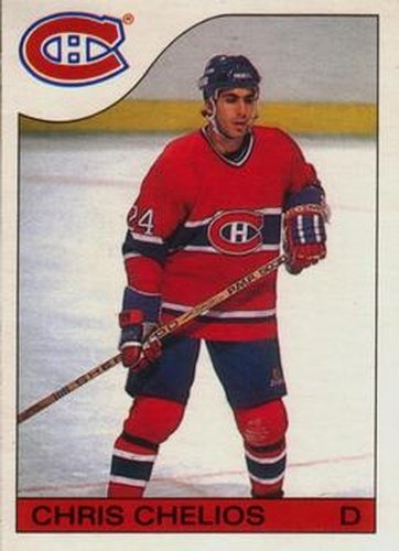 #51 Chris Chelios - Montreal Canadiens - 1985-86 O-Pee-Chee Hockey