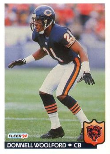 #51 Donnell Woolford - Chicago Bears - 1992 Fleer Football