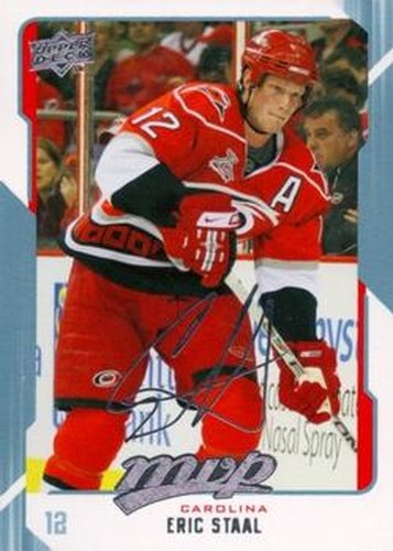 #51 Eric Staal - Carolina Hurricanes - 2008-09 Upper Deck MVP Hockey
