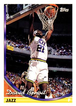 #51 David Benoit - Utah Jazz - 1993-94 Topps Basketball