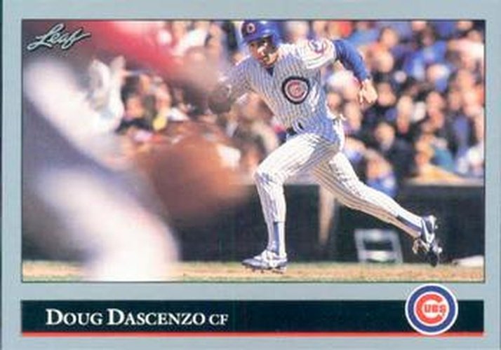 #51 Doug Dascenzo - Chicago Cubs - 1992 Leaf Baseball