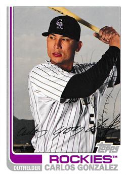 #51 Carlos Gonzalez - Colorado Rockies - 2013 Topps Archives Baseball