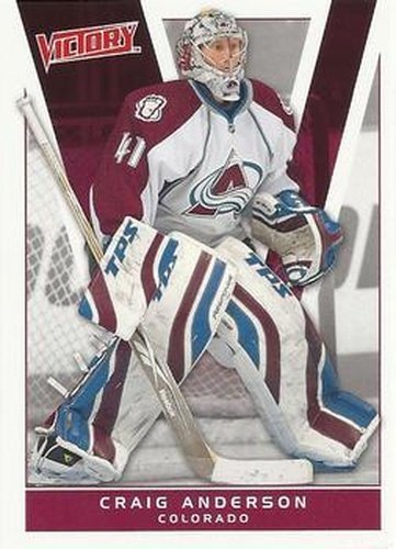 #51 Craig Anderson - Colorado Avalanche - 2010-11 Upper Deck Victory Hockey