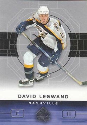 #51 David Legwand - Nashville Predators - 2002-03 SP Authentic Hockey