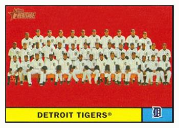 #51 Detroit Tigers - Detroit Tigers - 2010 Topps Heritage Baseball
