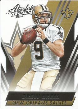 #51 Drew Brees - New Orleans Saints - 2014 Panini Absolute - Retail Football